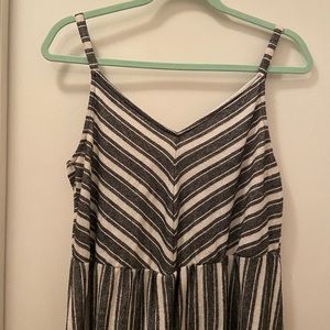 Striped dress (black/blue) XL universal thread